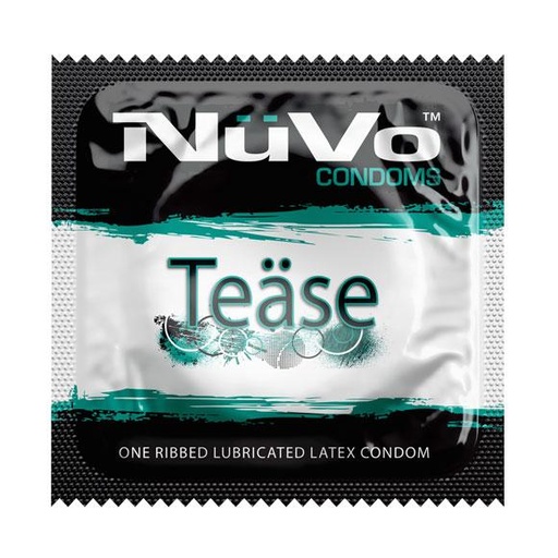 [NV801C] NuVo® Tease (ribbed) Condoms, Case of 1000