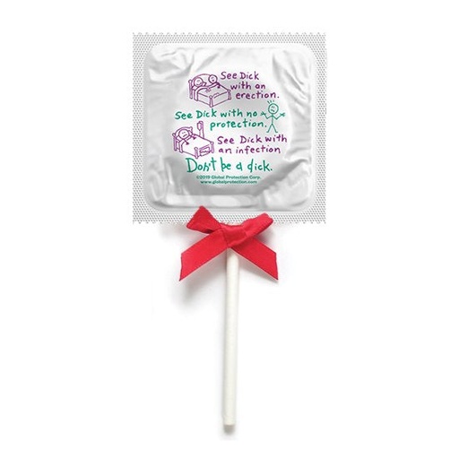 [SPU7] See Dick Condoms Pops, Bag of 50