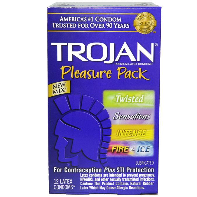 Trojan Pleasure Pack 12pks, Bundle of 4 | Global Protection Corp.