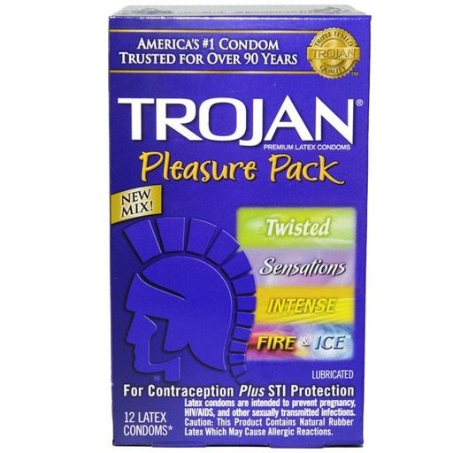 [TR95302U] Trojan Pleasure Pack 12pks, Bundle of 4