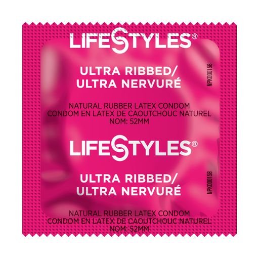 [A5600C] LifeStyles Ultra-Ribbed Condoms, Case of 1,008